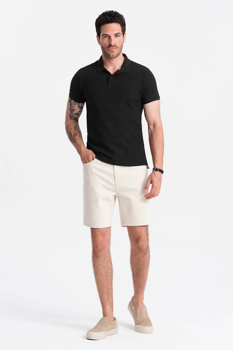 OMBRE Tricou polo cu model uni - Pled.ro