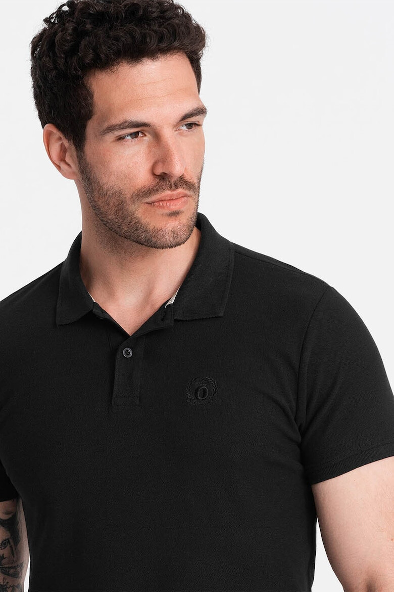 OMBRE Tricou polo cu model uni - Pled.ro