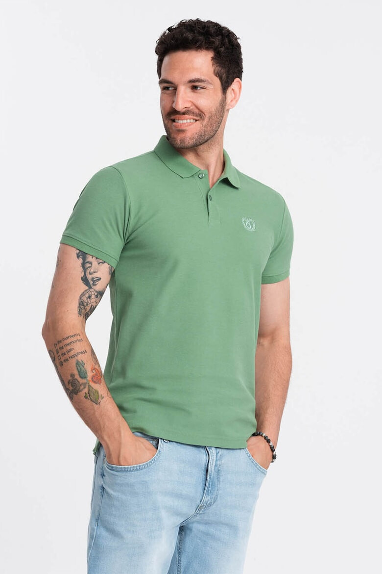 OMBRE Tricou polo cu model uni - Pled.ro