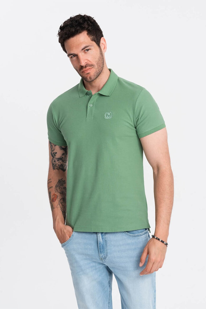 OMBRE Tricou polo cu model uni - Pled.ro