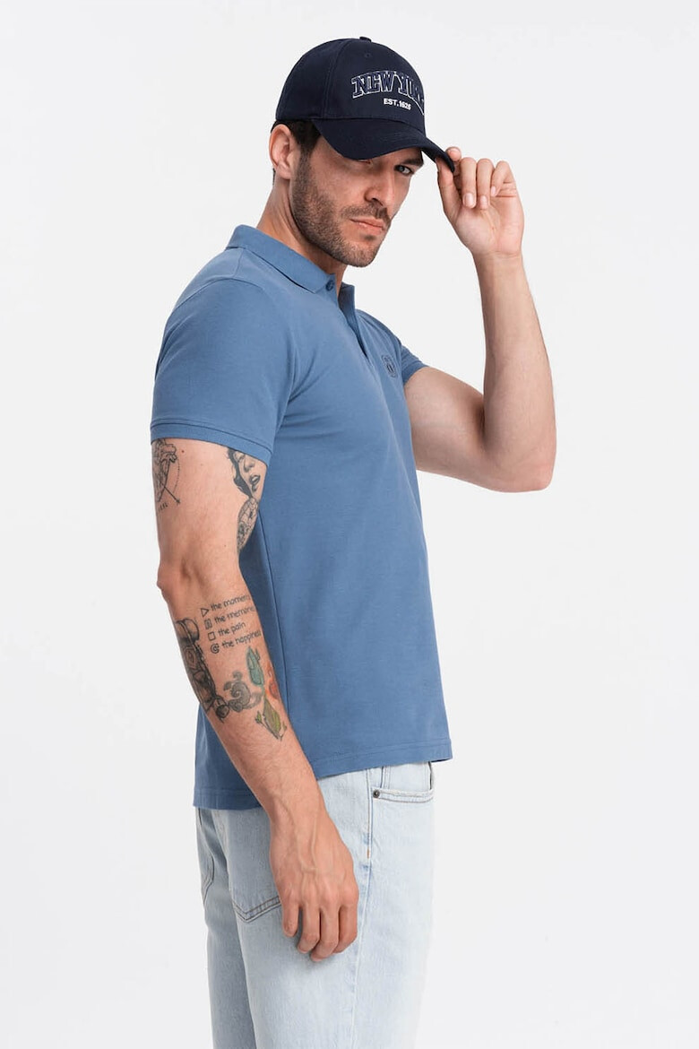 OMBRE Tricou polo cu model uni - Pled.ro