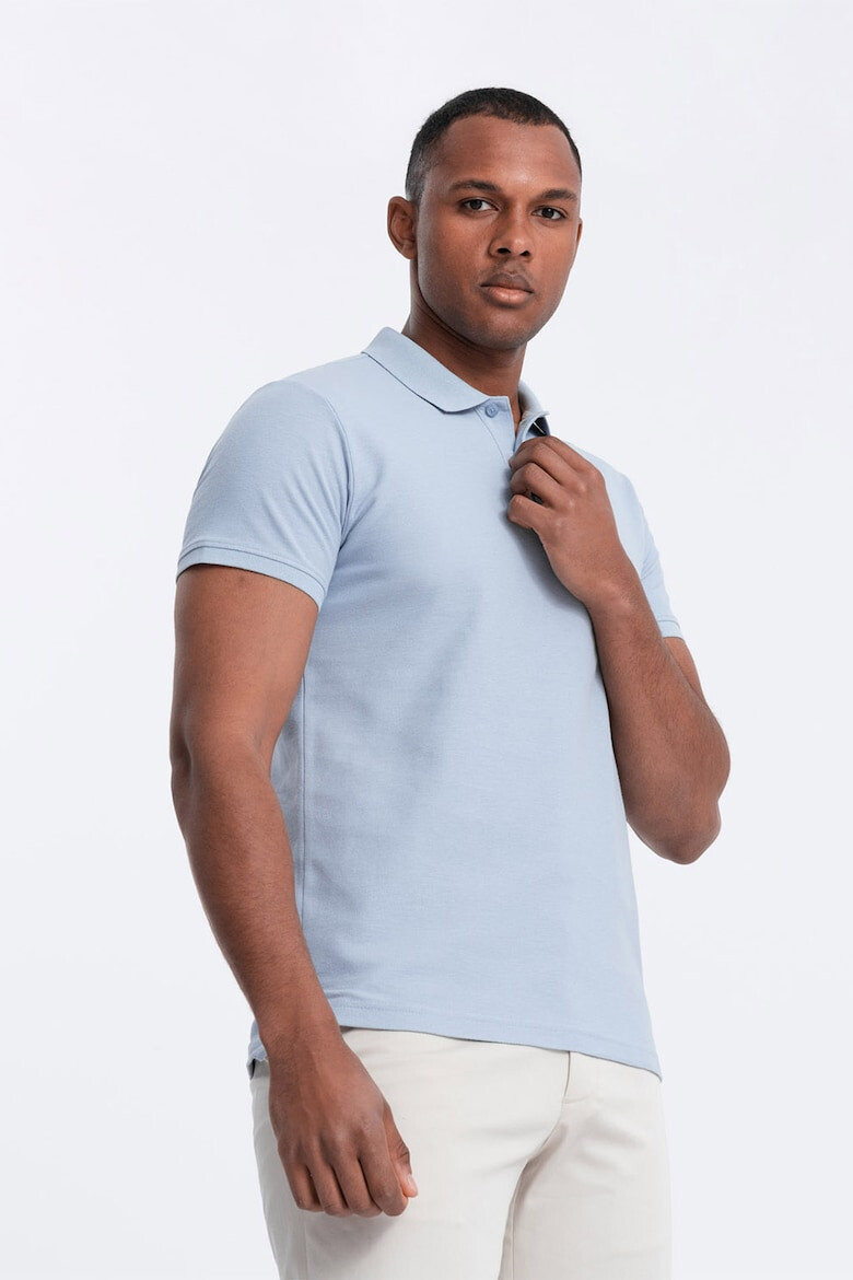 OMBRE Tricou polo cu model uni - Pled.ro