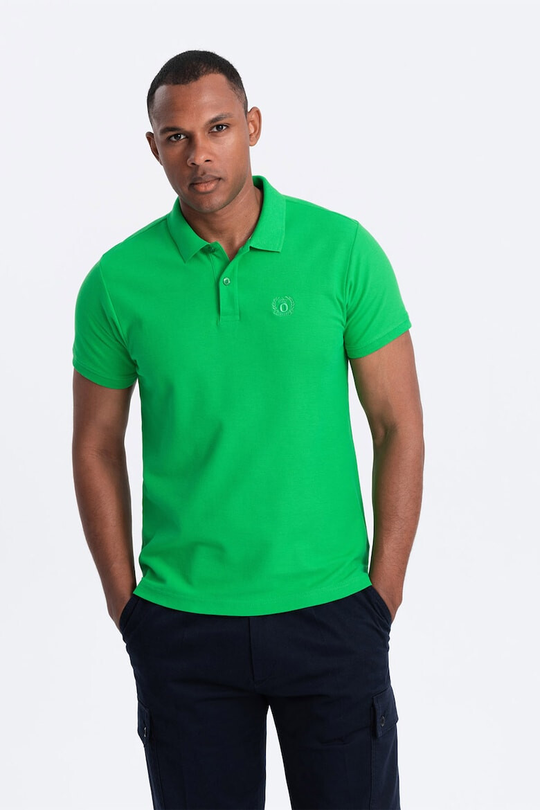 OMBRE Tricou polo cu model uni - Pled.ro