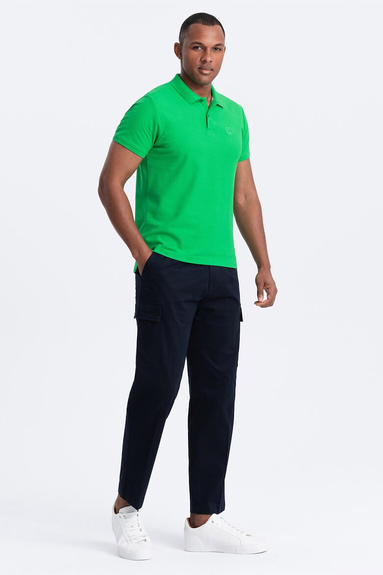 OMBRE Tricou polo cu model uni - Pled.ro