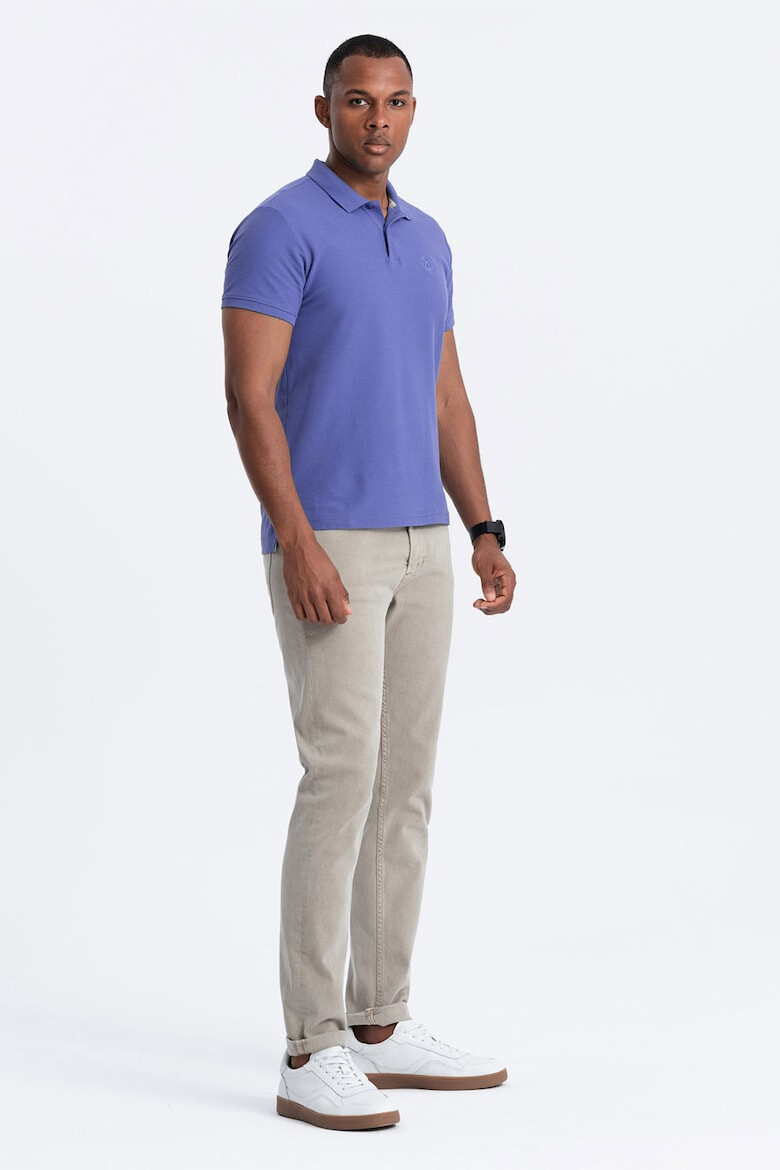 OMBRE Tricou polo cu model uni - Pled.ro