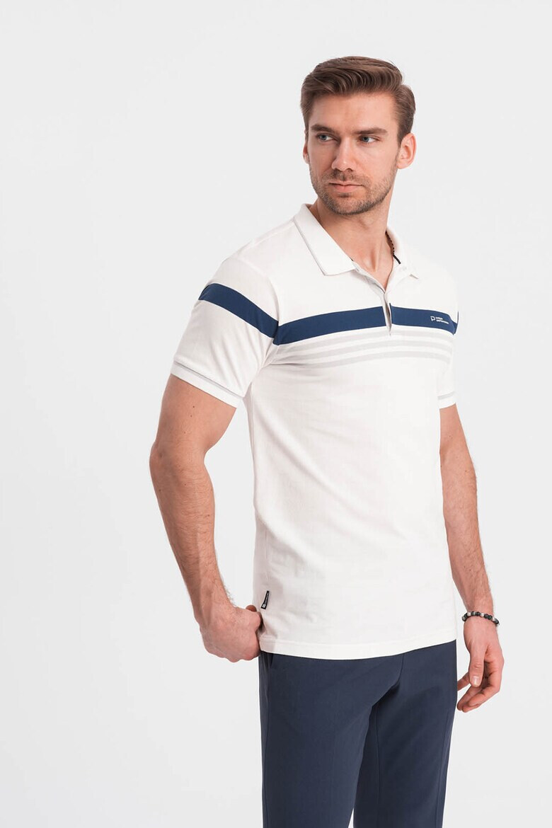 OMBRE Tricou polo de bumbac - Pled.ro