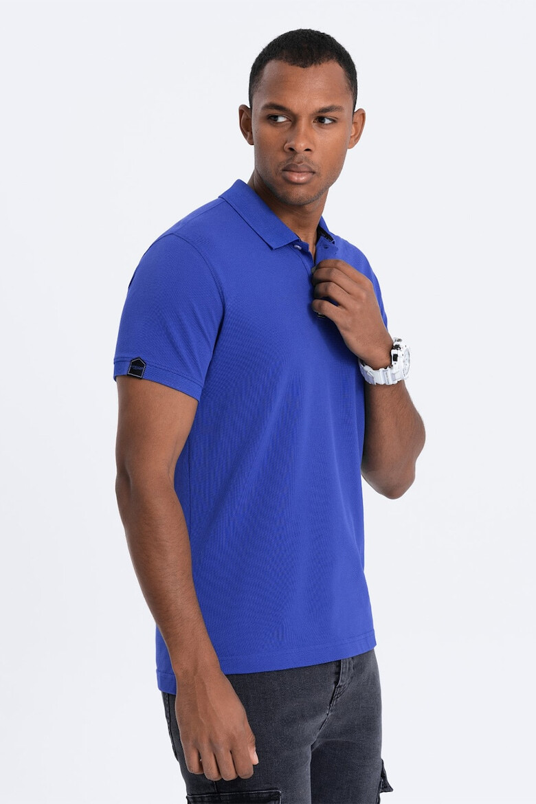 OMBRE Tricou polo uni de bumbac - Pled.ro