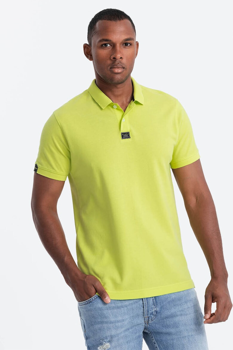 OMBRE Tricou polo uni de bumbac - Pled.ro