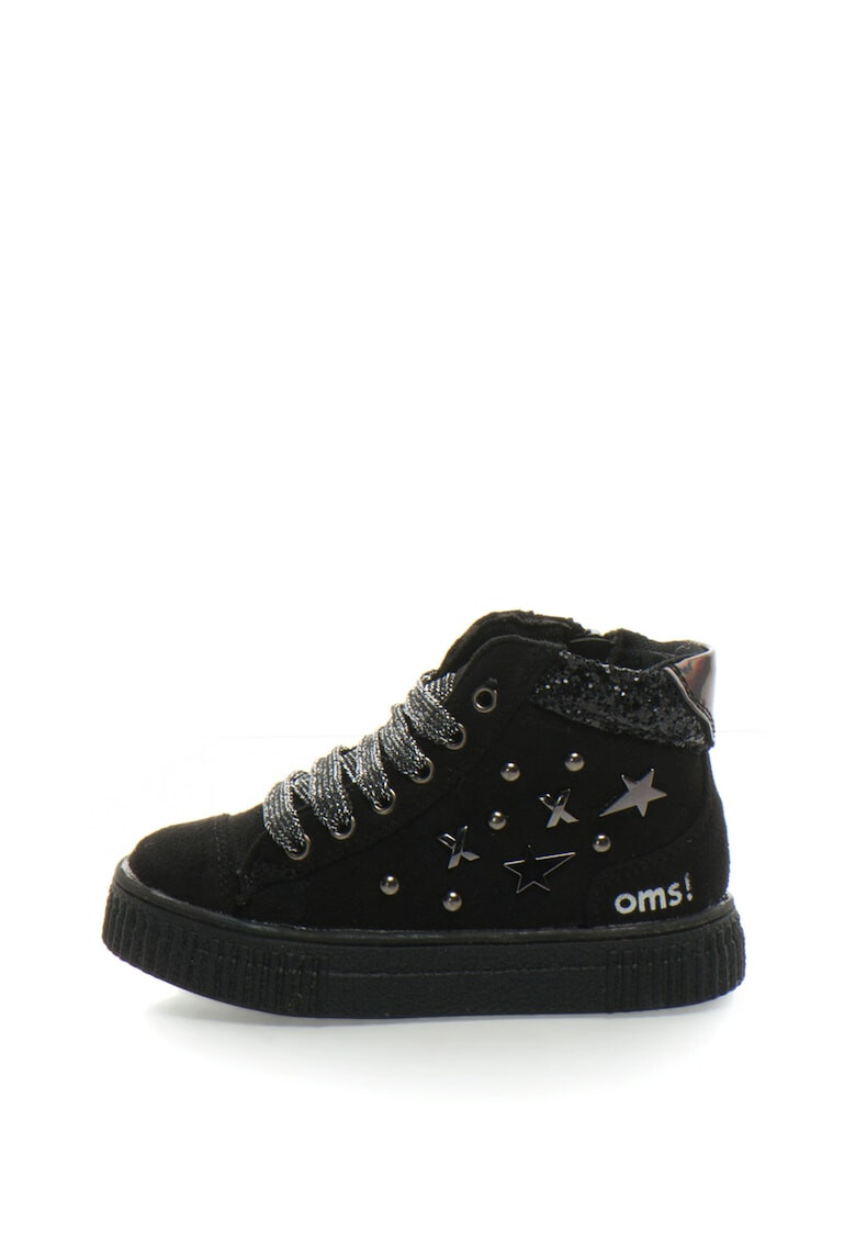 OMS by Original Marines Pantofi sport de piele intoarsa sintetica decorati cu tinte - Pled.ro