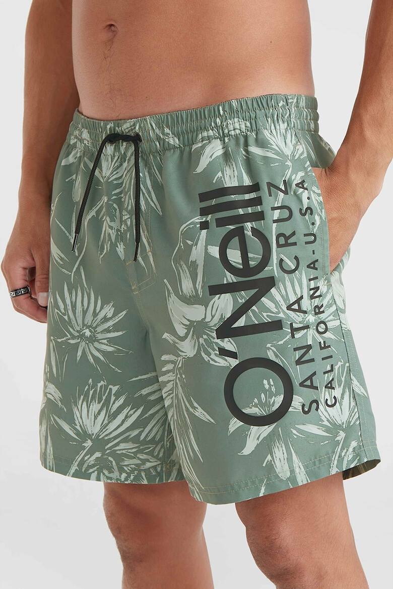 O'Neill Pantaloni scurti de baie cu talie medie si model Cali Floral 16'' - Pled.ro