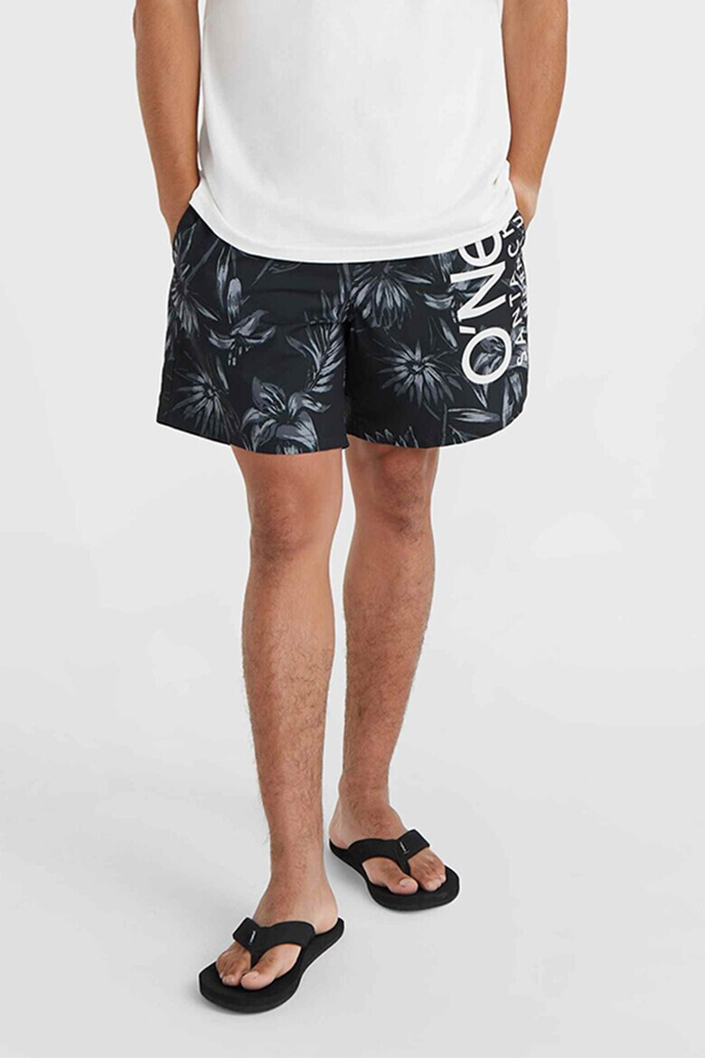 O'Neill Pantaloni scurti de baie cu talie medie si model Cali Floral 16'' - Pled.ro