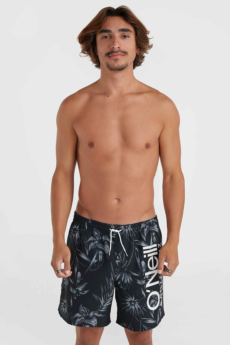 O'Neill Pantaloni scurti de baie cu talie medie si model Cali Floral 16'' - Pled.ro