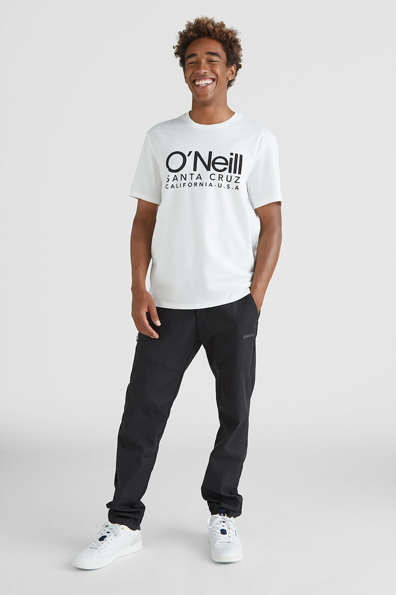 O'Neill Tricou de bumbac cu decolteu la baza gatului si imprimeu logo - Pled.ro