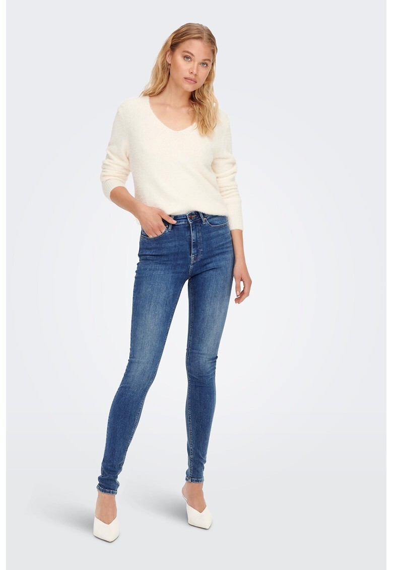 Only Blugi skinny cu talie - Pled.ro