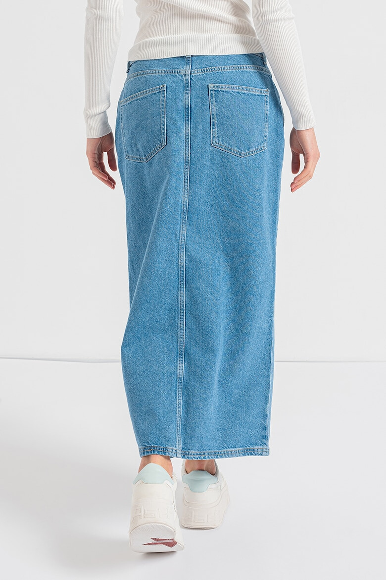 Only Fusta din denim cu slit frontal - Pled.ro