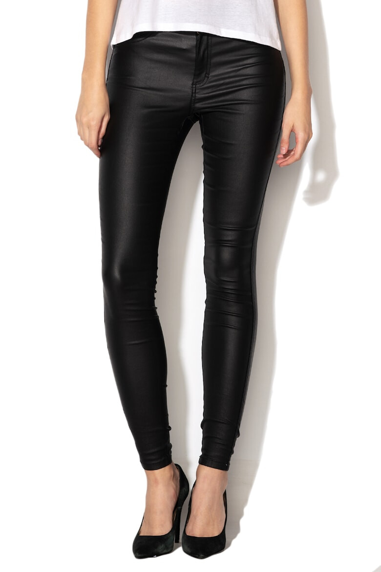 Only Pantaloni skinny cu pelicula lucioasa Royal - Pled.ro