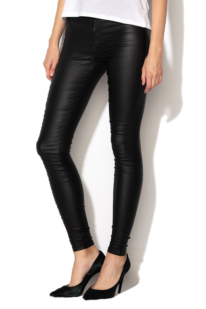 Only Pantaloni skinny cu pelicula lucioasa Royal - Pled.ro