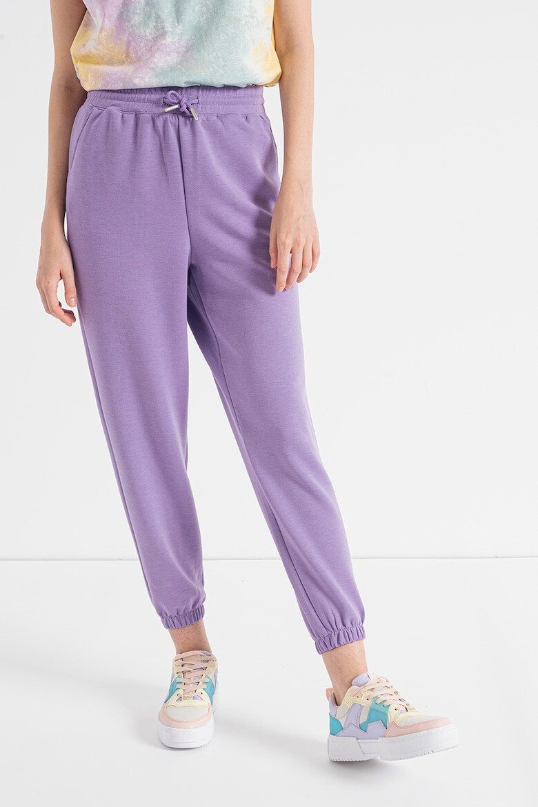 Only Pantaloni sport crop cu snur Scarlett - Pled.ro