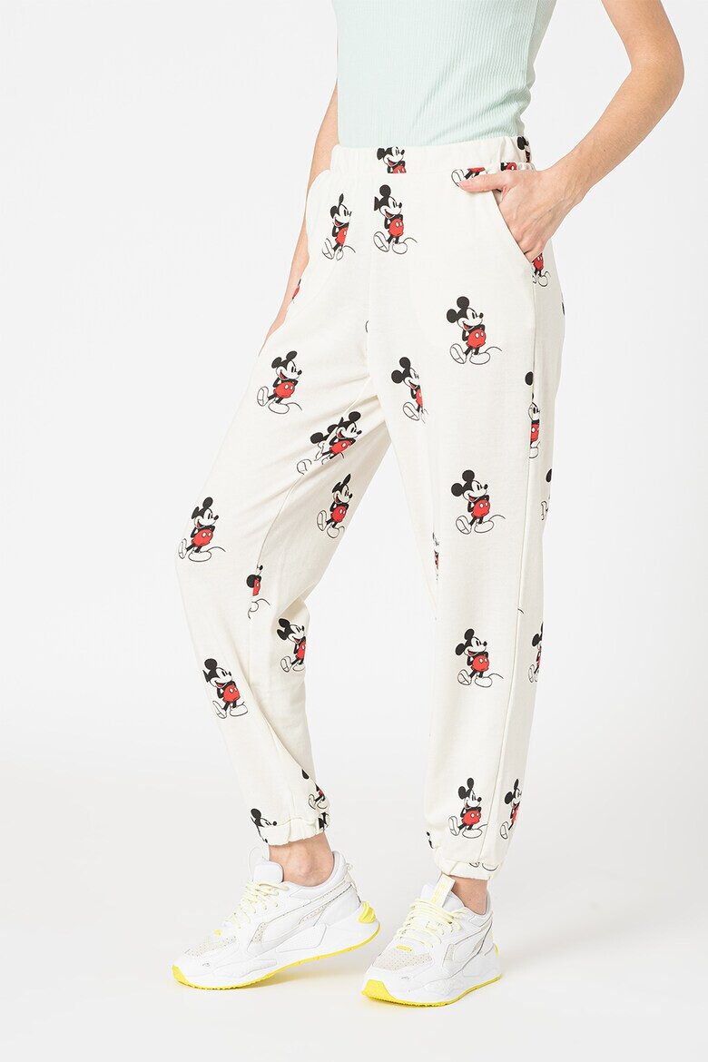 Only Pantaloni sport cu talie elastica si imprimeu Mickey Mouse - Pled.ro