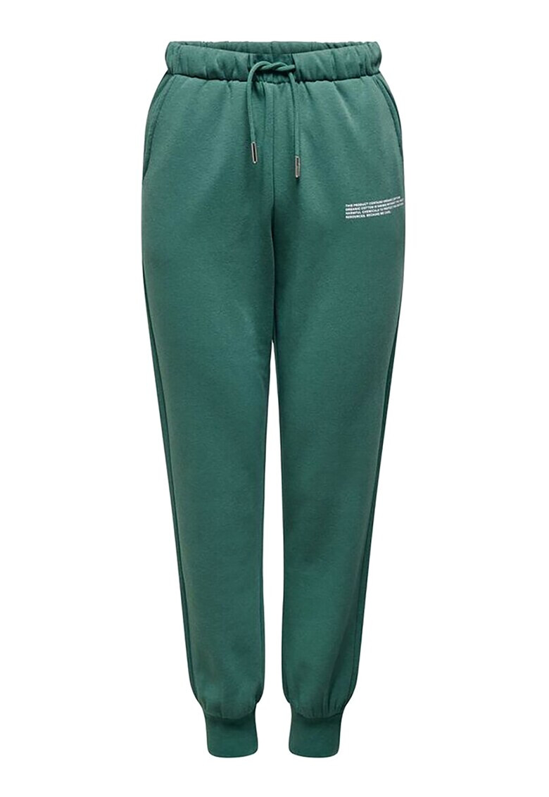 Only Pantaloni sport din amestec de bumbac organic cu snur de ajustare - Pled.ro