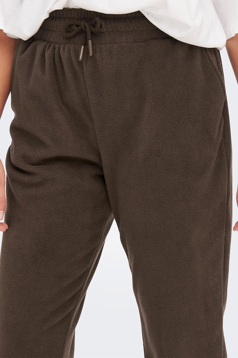 Only Pantaloni sport din fleece cu snur in talie Karoi - Pled.ro