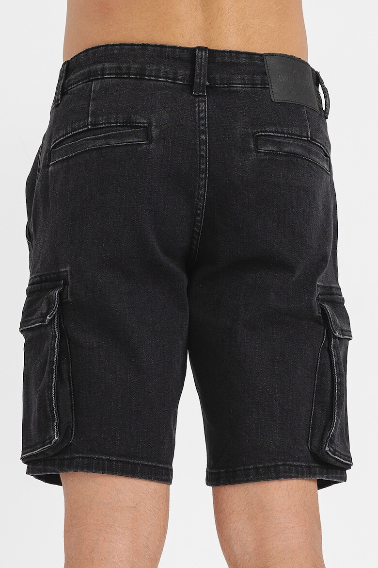 Only & Sons Bermude cargo din denim - Pled.ro