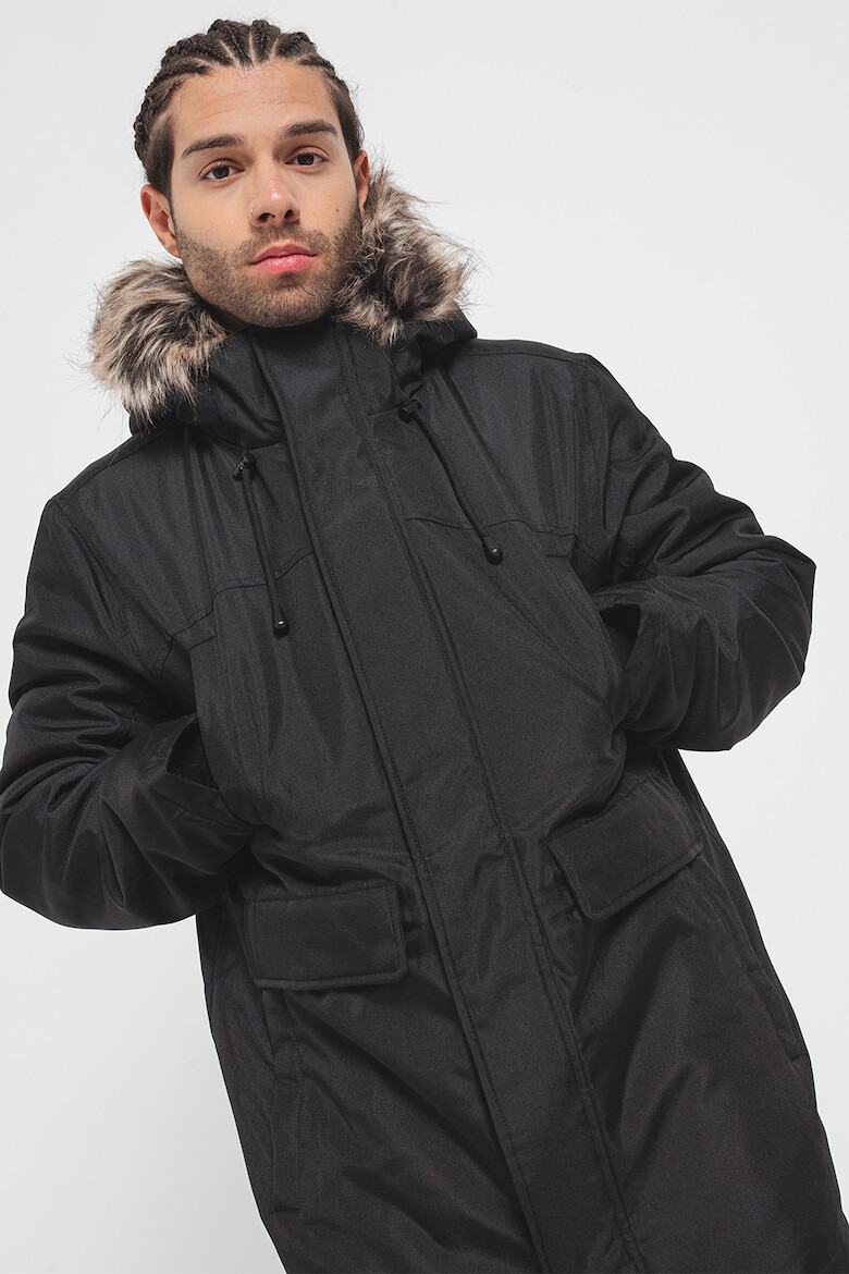 Only & Sons Geaca parka cu gluga cu garnitura din blana sintetica - Pled.ro