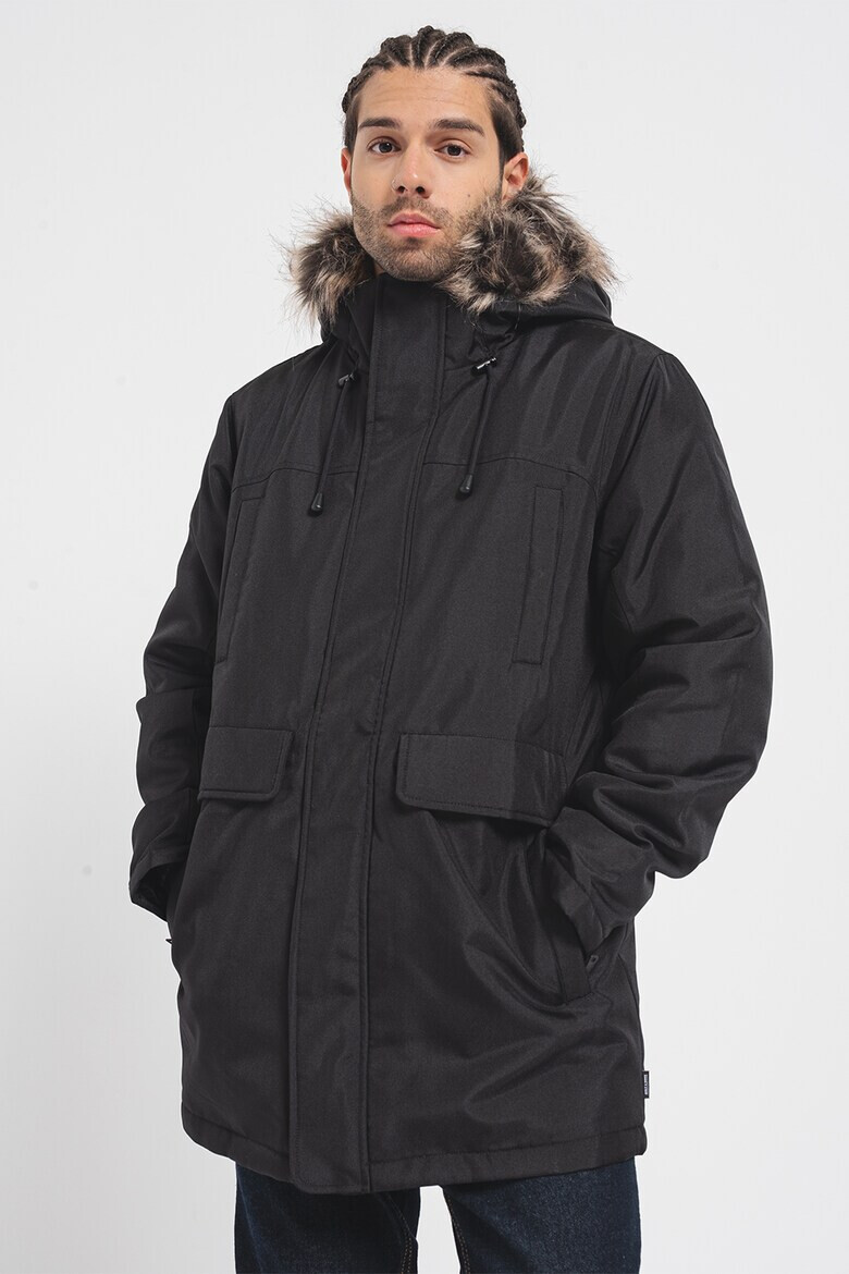 Only & Sons Geaca parka cu gluga cu garnitura din blana sintetica - Pled.ro