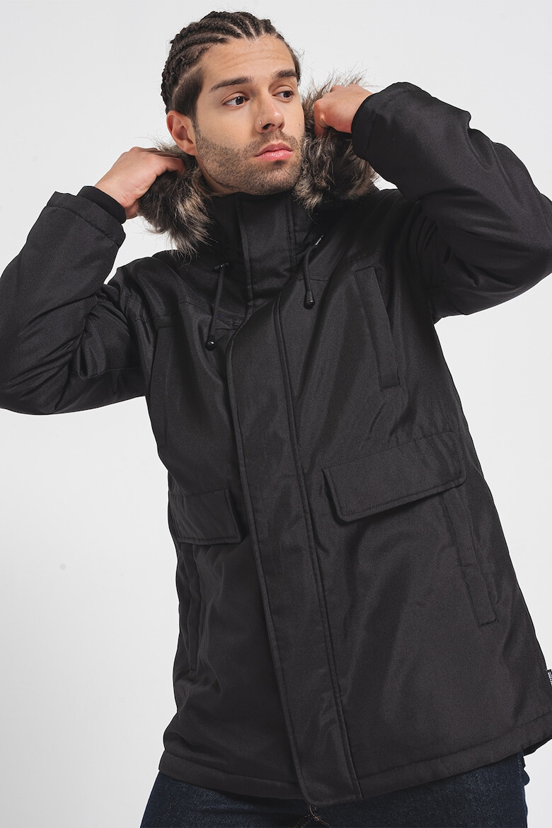 Only & Sons Geaca parka cu gluga cu garnitura din blana sintetica - Pled.ro