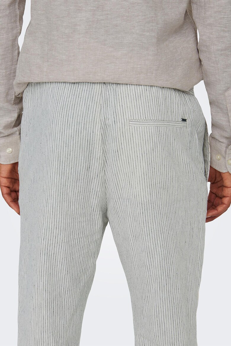 Only & Sons Pantaloni din amestec de in cu snur - Pled.ro