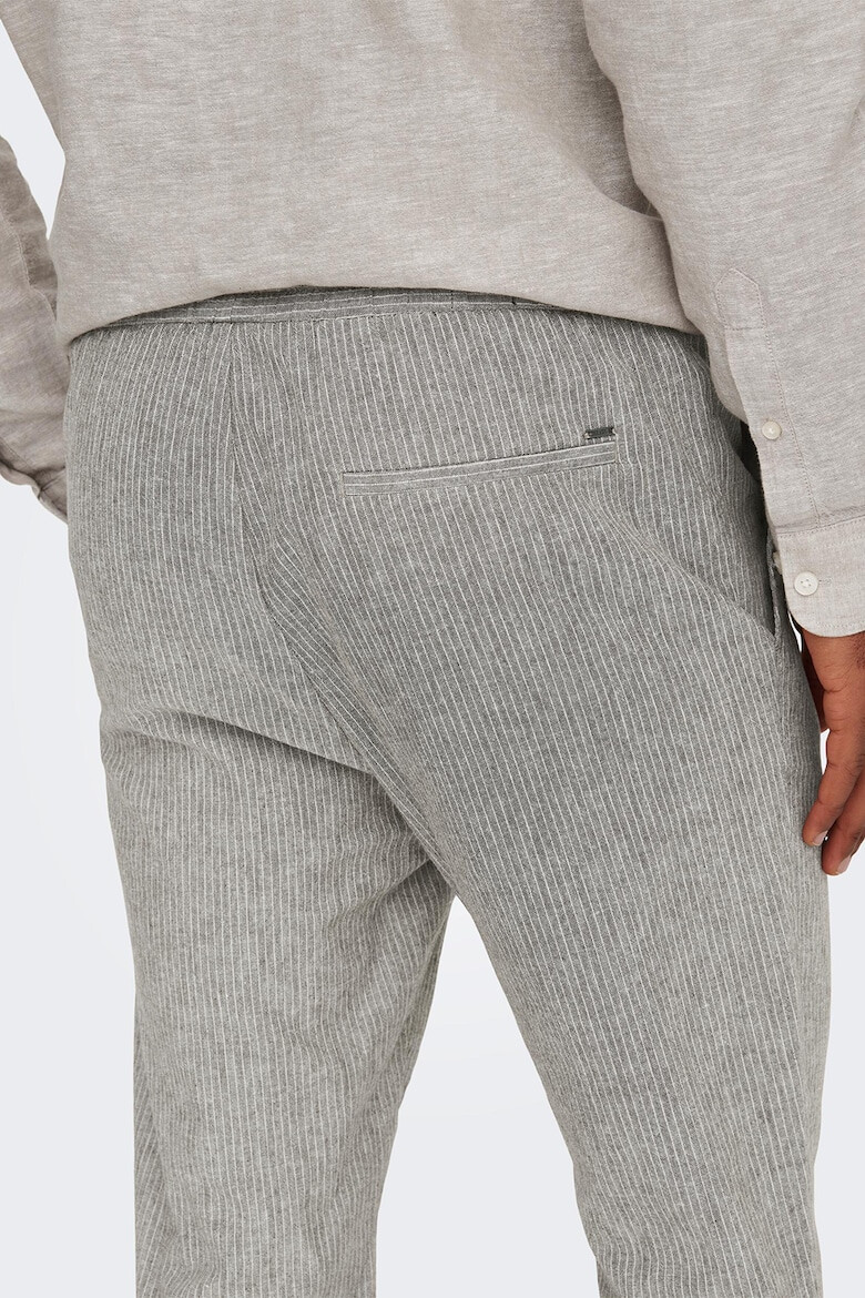 Only & Sons Pantaloni din amestec de in cu snur - Pled.ro