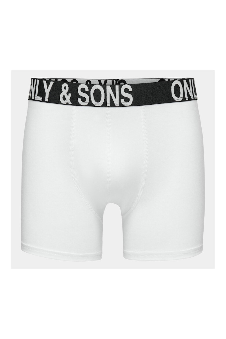 Only & Sons Set 3 perechi boxeri Bumbac Negru - Pled.ro