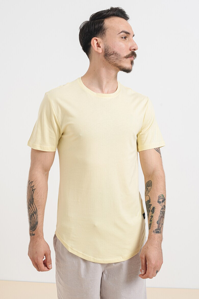 Only & Sons Tricou de bumbac cu decolteu la baza gatului - Pled.ro