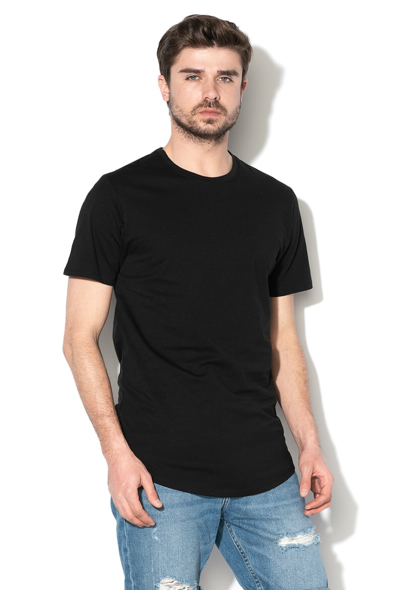 Only & Sons Tricou de bumbac cu decolteu la baza gatului - Pled.ro