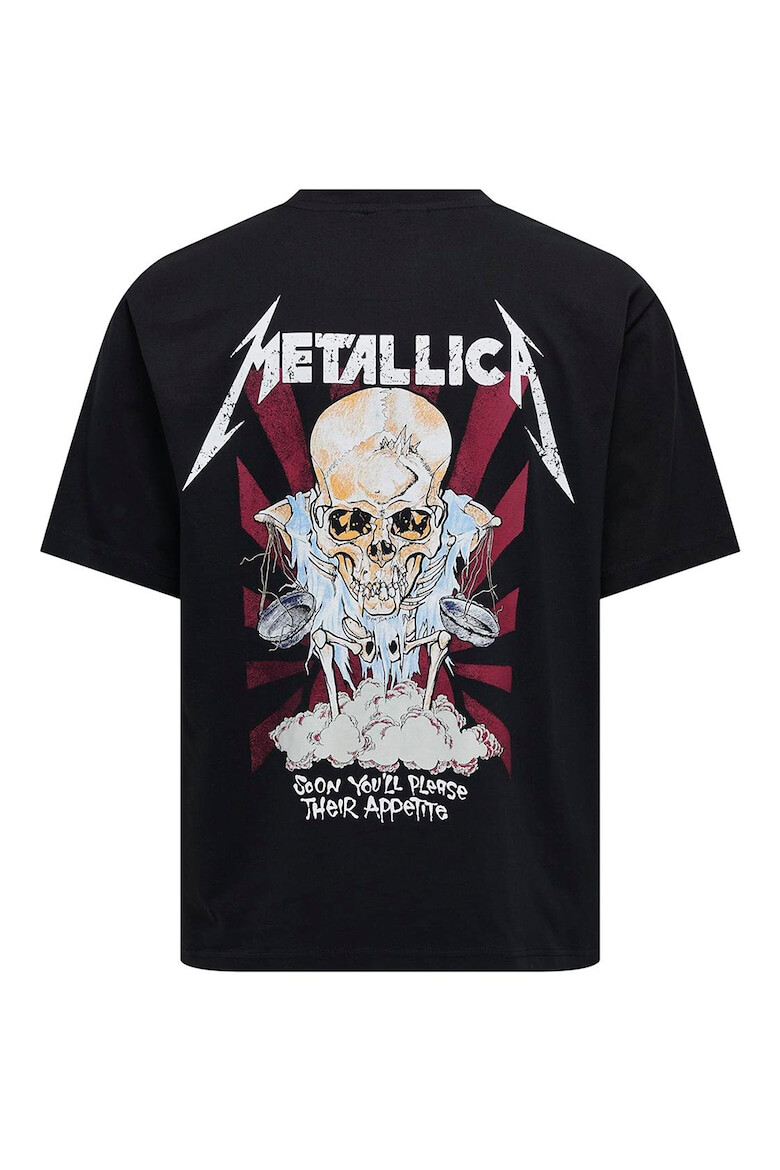 Only & Sons Tricou de bumbac cu imprimeu grafic Metallica - Pled.ro