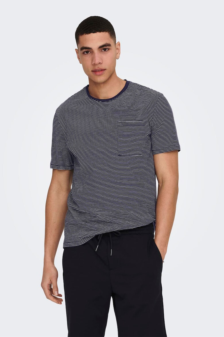 Only & Sons Tricou de bumbac in dungi - Pled.ro