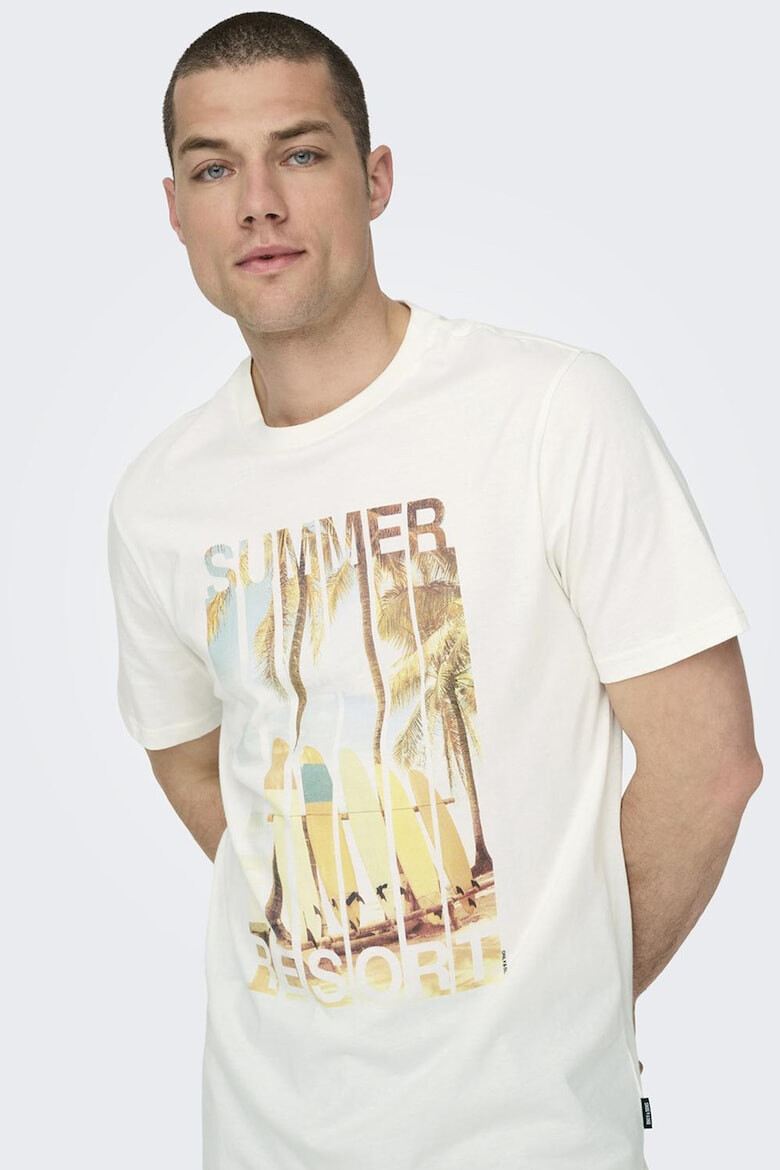 Only & Sons Tricou de bumbac organic - Pled.ro