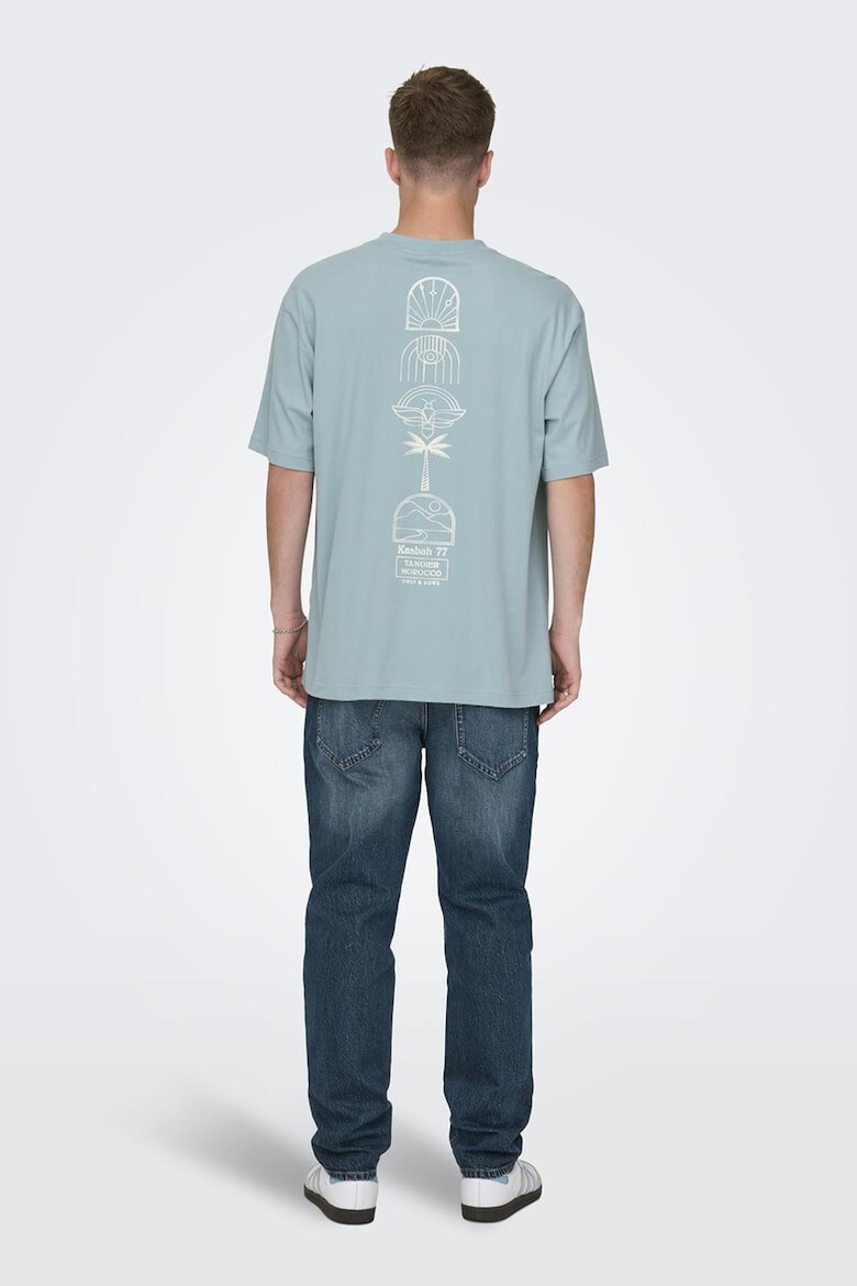 Only & Sons Tricou de bumbac organic cu imprimeu - Pled.ro