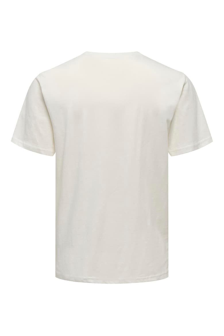 Only & Sons Tricou de bumbac organic cu imprimeu - Pled.ro