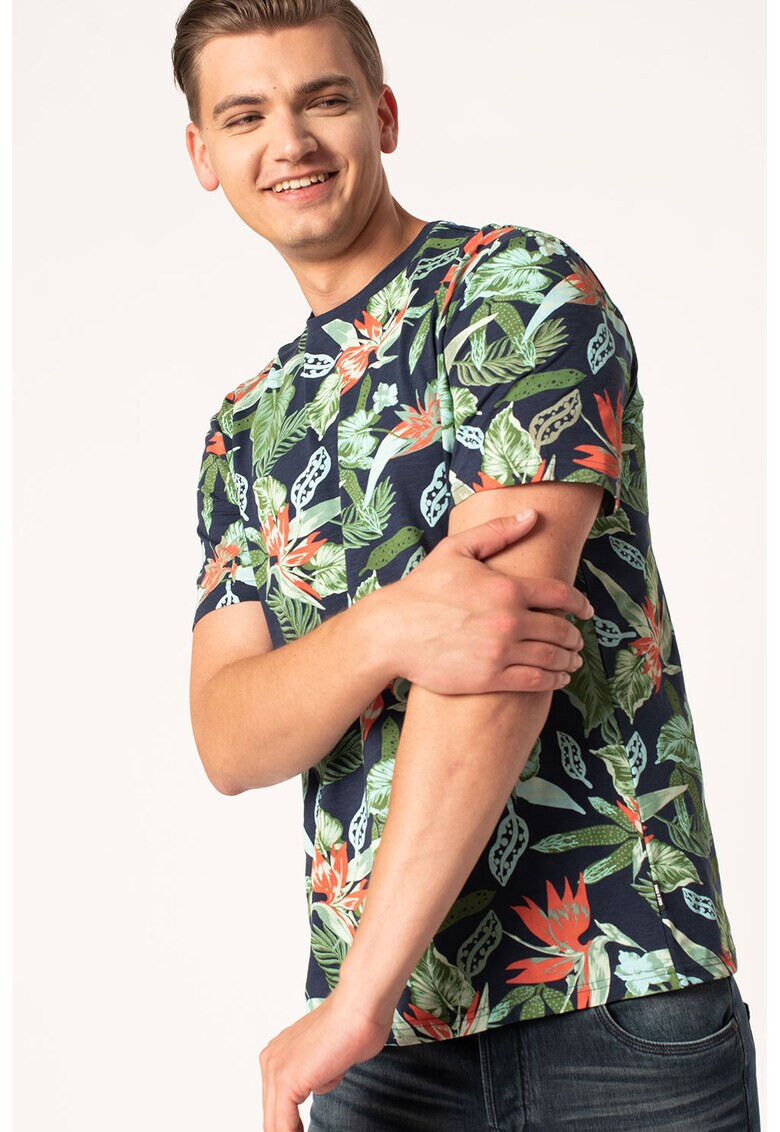 Only & Sons Tricou de bumbac organic cu imprimeu tropical Klop - Pled.ro