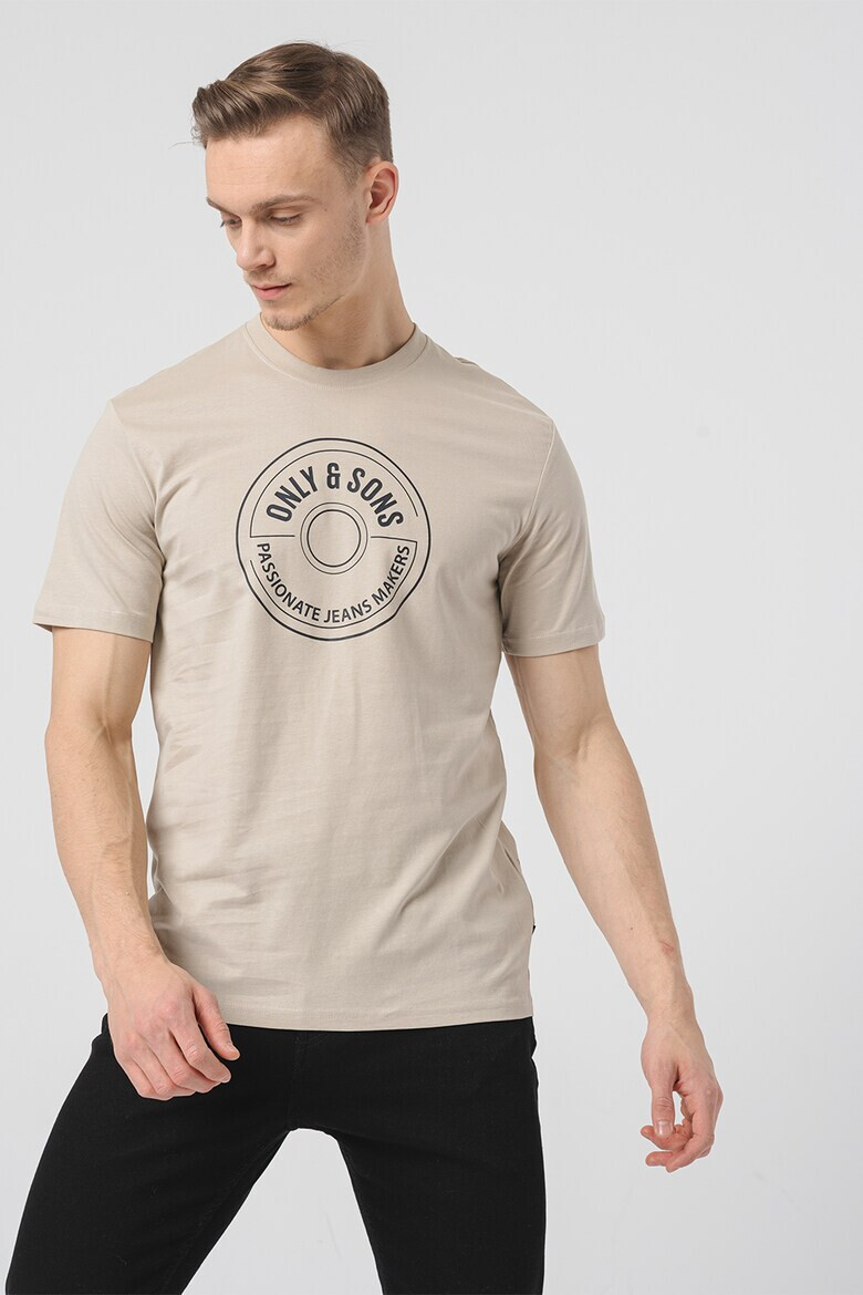 Only & Sons Tricou de bumbac organic cu logo - Pled.ro