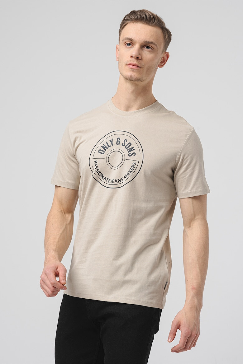 Only & Sons Tricou de bumbac organic cu logo - Pled.ro