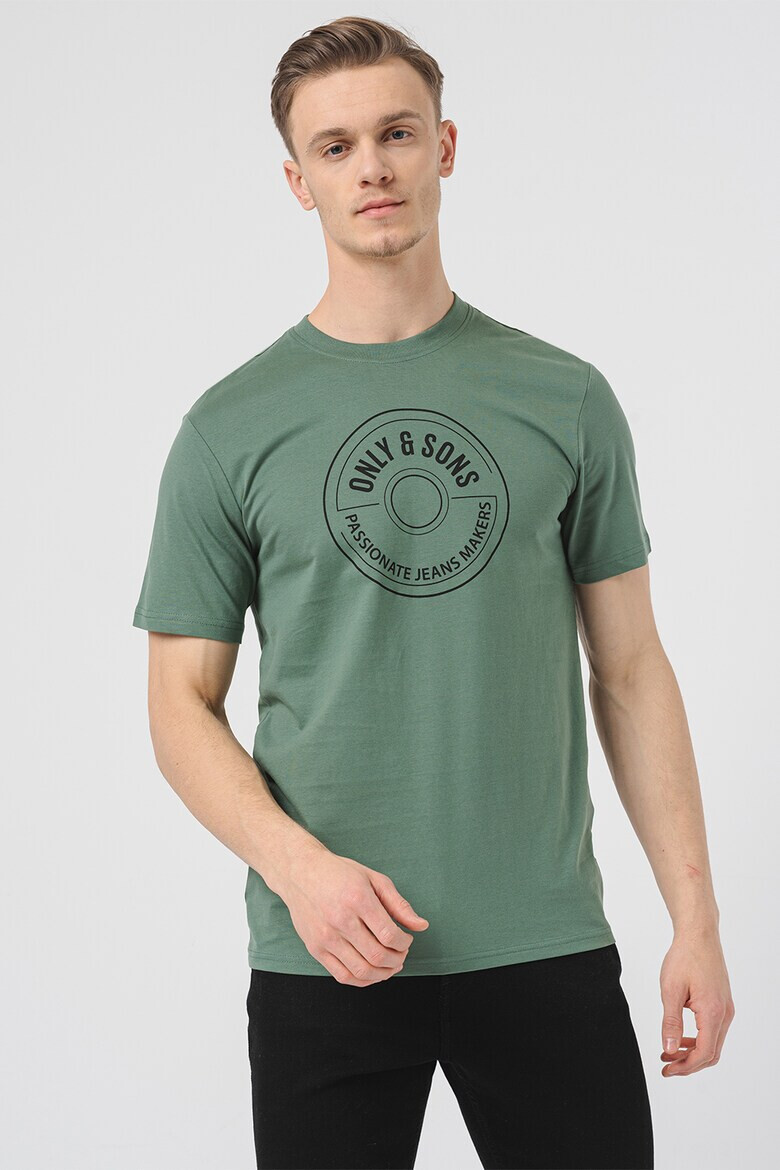 Only & Sons Tricou de bumbac organic cu logo - Pled.ro