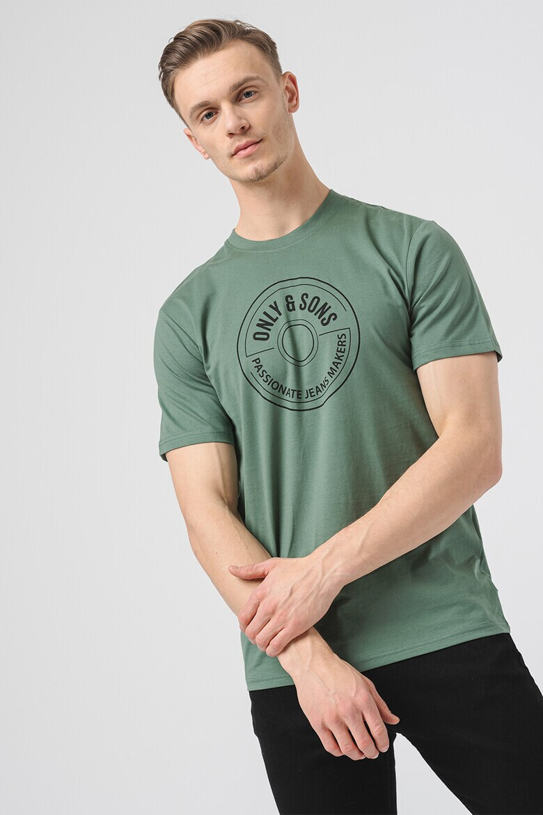 Only & Sons Tricou de bumbac organic cu logo - Pled.ro