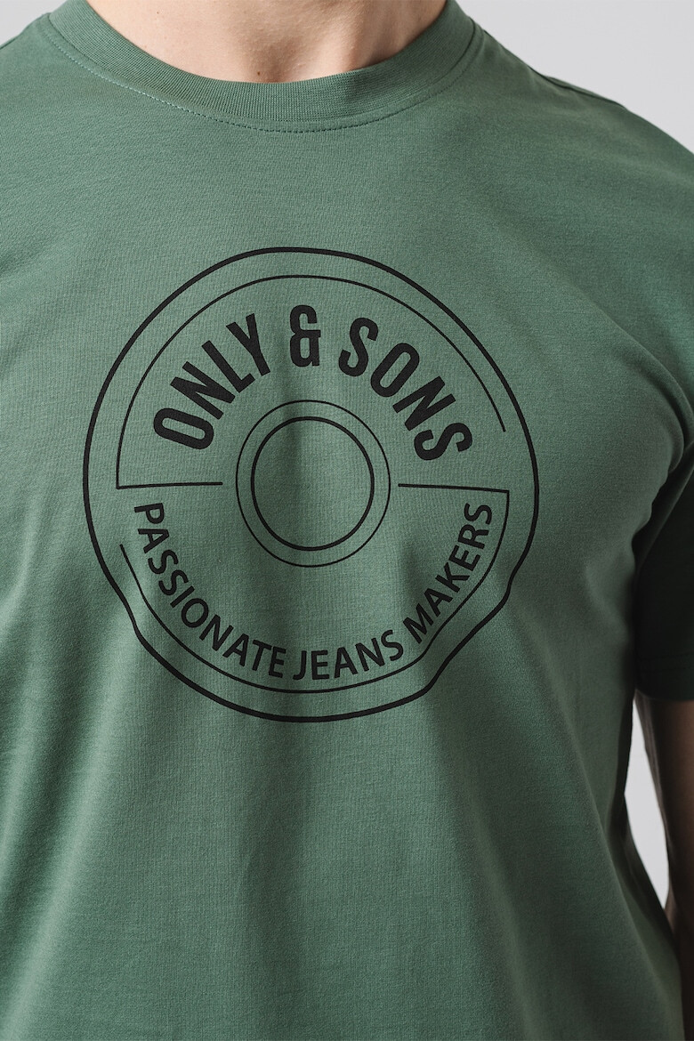 Only & Sons Tricou de bumbac organic cu logo - Pled.ro