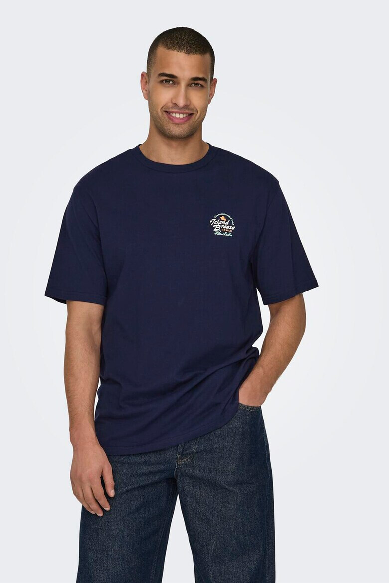 Only & Sons Tricou lejer cu maneci cazute - Pled.ro