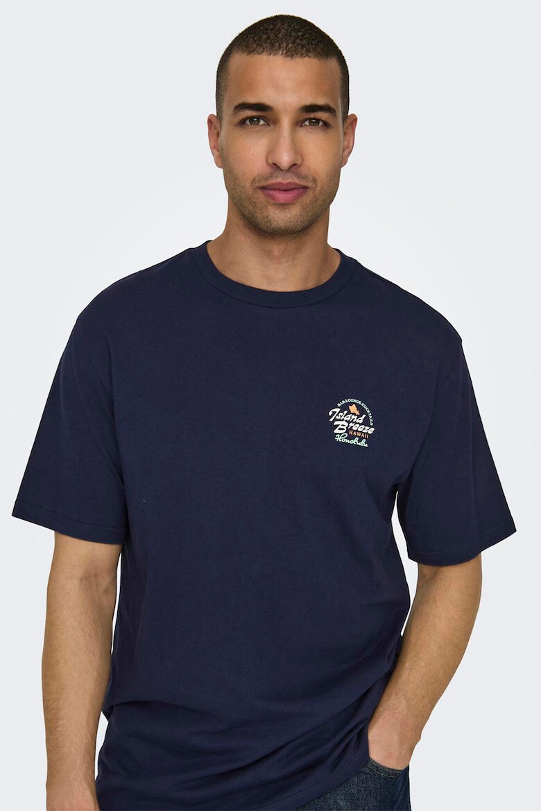 Only & Sons Tricou lejer cu maneci cazute - Pled.ro