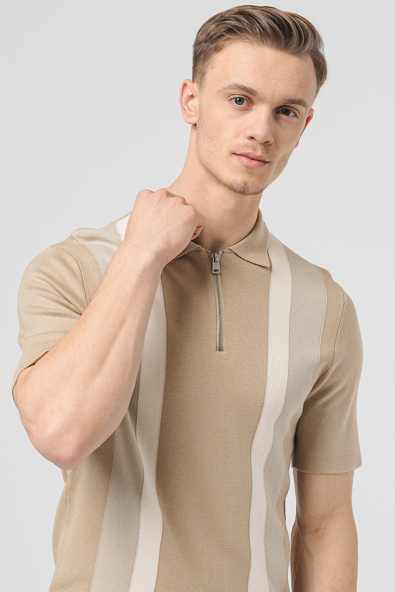 Only & Sons Tricou polo cu denta cu fermoar - Pled.ro