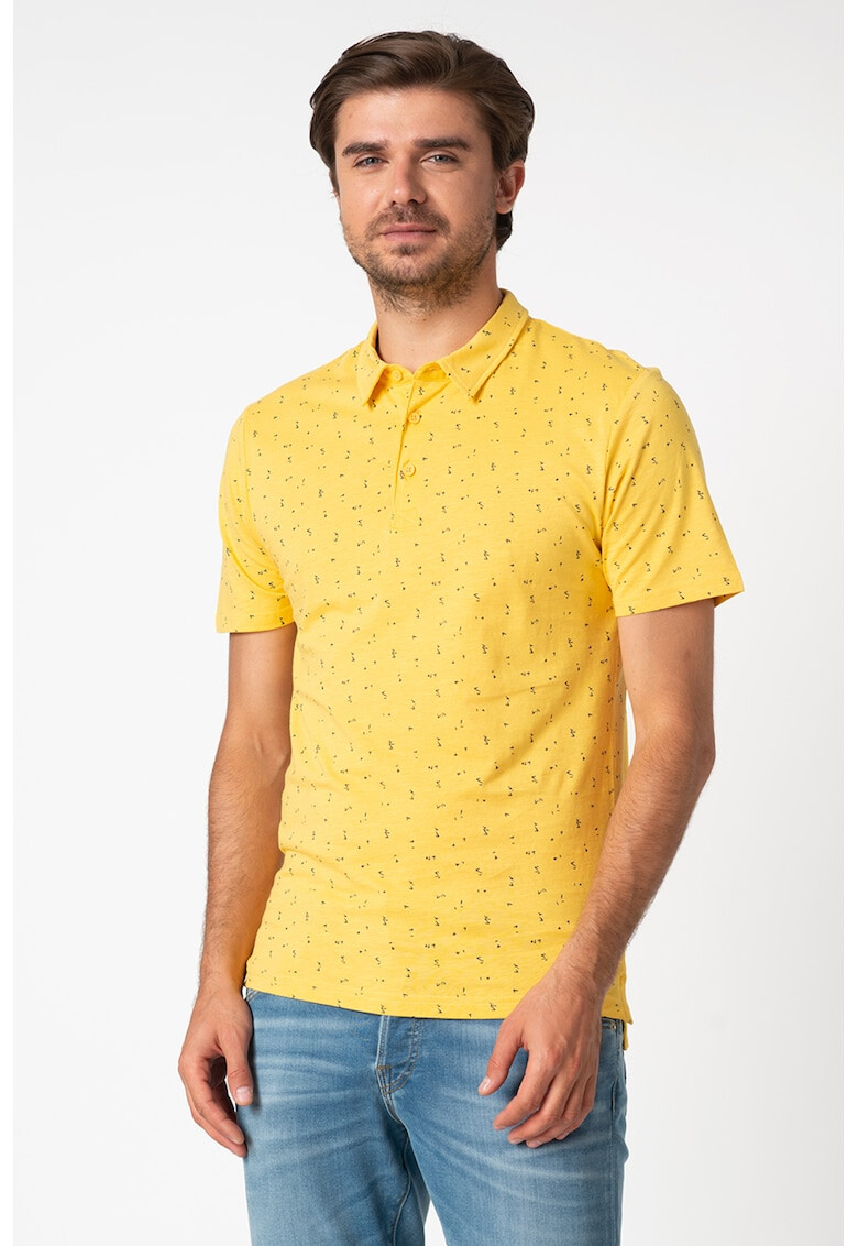 Only & Sons Tricou polo de bumbac cu imprimeu grafic - Pled.ro