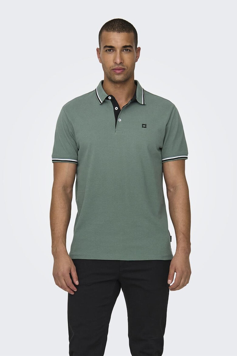 Only & Sons Tricou polo de bumbac organic - Pled.ro